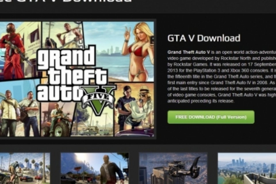 Download falso de GTA V para PC traz mais de 9 GB de malware