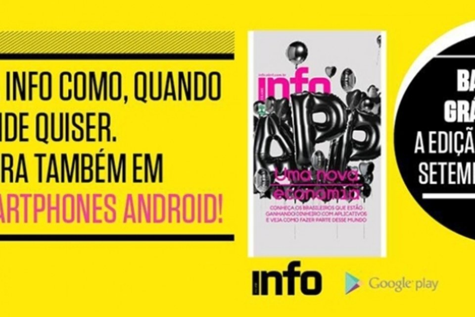 Baixe grátis a INFO de setembro no seu smartphone Android