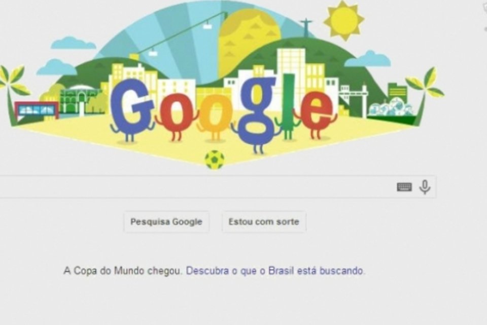 Doodle celebra começo da Copa do Mundo de 2014 no Brasil