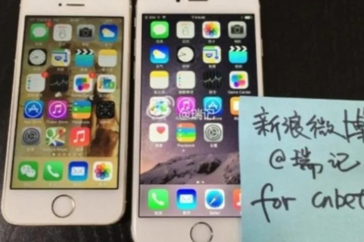 Pagamentos móveis no iPhone 6 (Reprodução/Weibo)