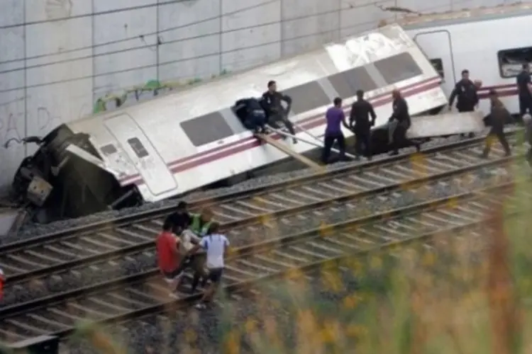 Acidente de trem na Espanha (Reprodução)