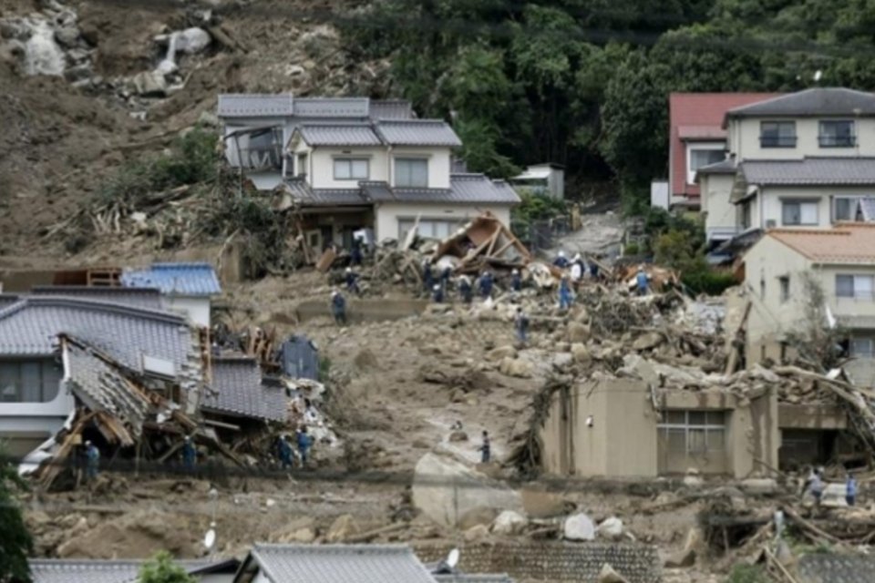 Fortes chuvas deixam 36 mortos no Japão