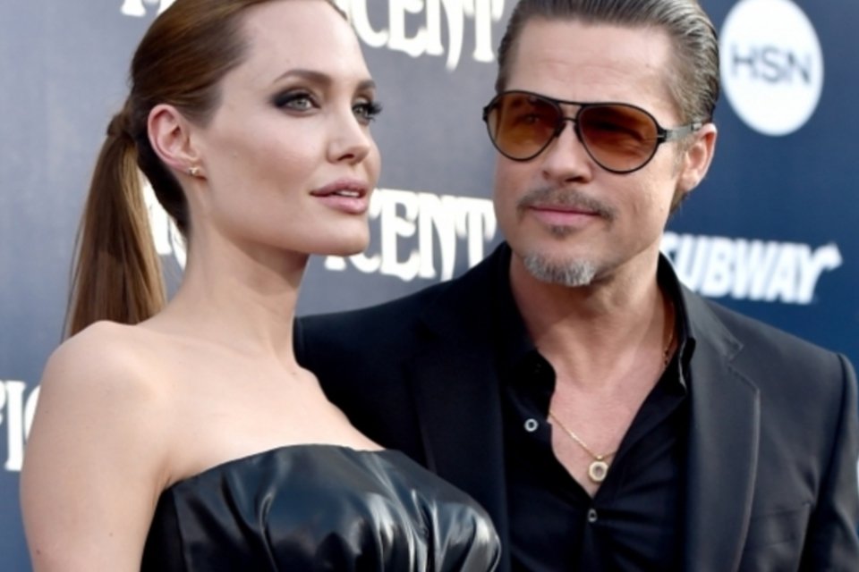 Brad Pitt leva soco no rosto em estreia de filme de Angelina Jolie