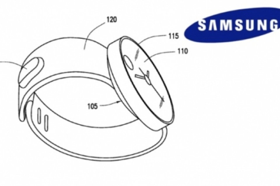 Patente da Samsung revela relógio inteligente com tela redonda
