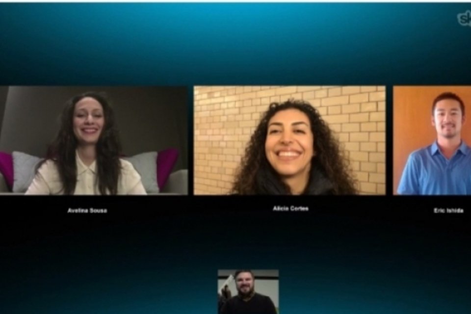 Skype libera videochamada gratuita para grupos