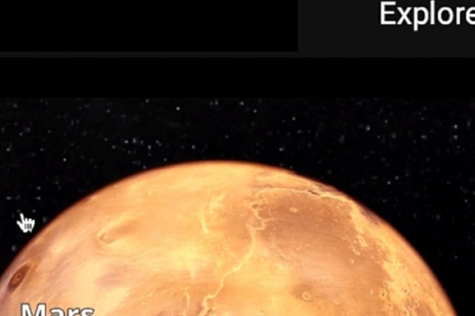 Google Maps agora permite que você explore o planeta Marte e a Lua