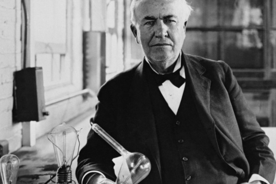 Thomas Edison: inventor registrou 1.033 patentes antes de sua morte em 1931, aos 84 anos (Reprodução/Getty Images)