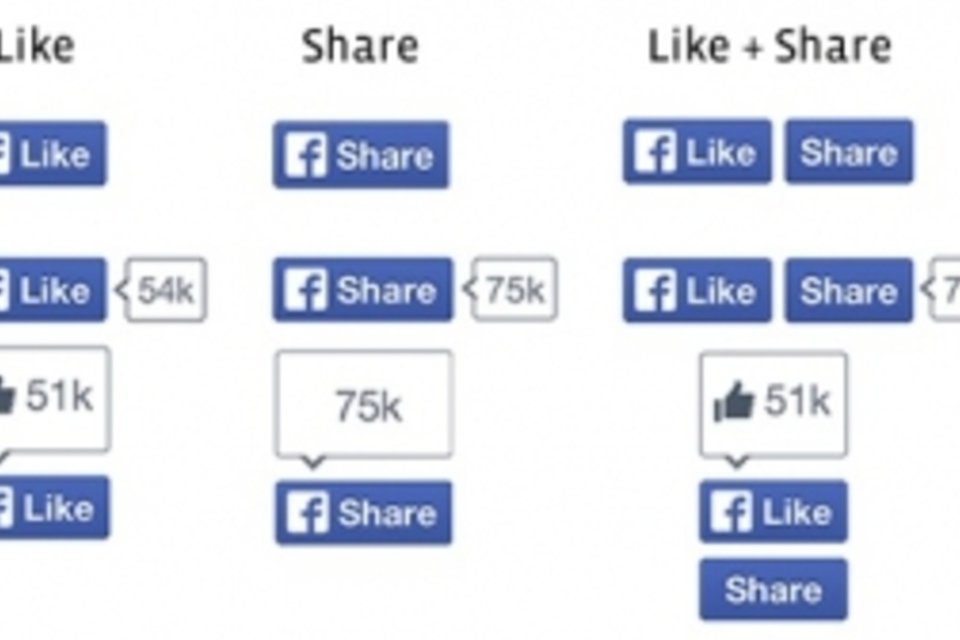 Facebook revela novos designs de botões Curtir e Compartilhar