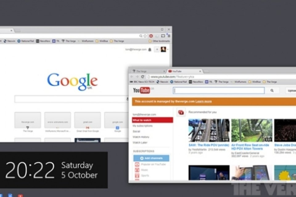 Google testa 'versão' do Chrome OS para Windows 8