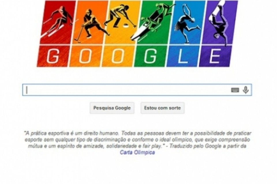 Google coloca cores da bandeira gay em doodle comemorativo