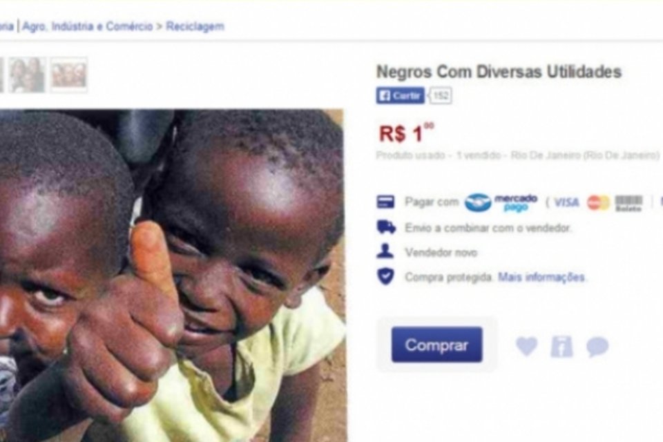Autor de anúncio de venda de negros a R$ 1 é apreendido no Rio