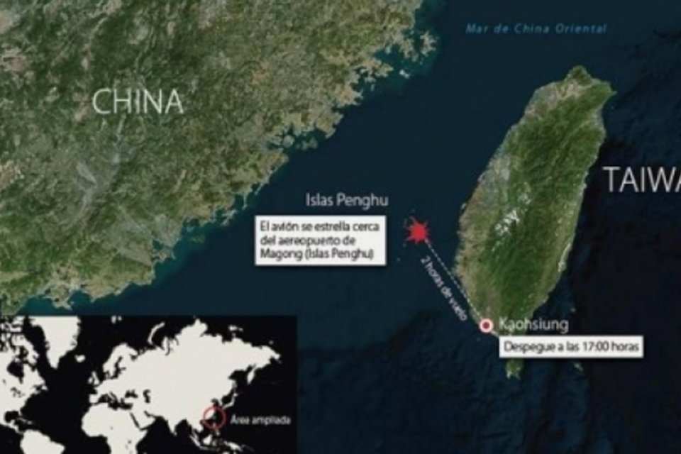 Acidente de avião em Taiwan deixa pelo menos 51 mortos