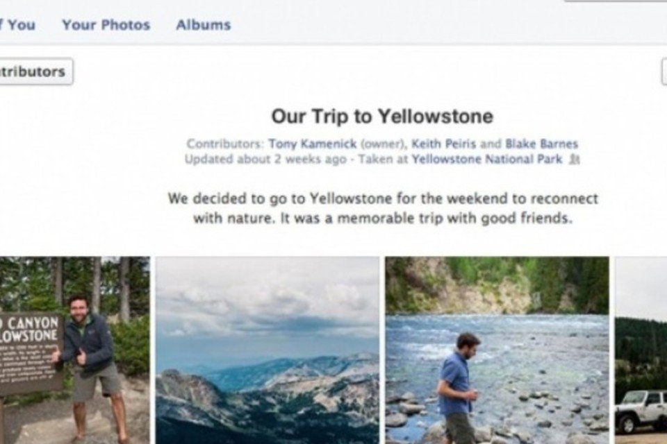 Facebook terá ferramenta colaborativa para álbum de fotos