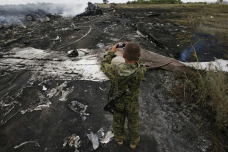 Região onde avião da Malaysia caiu (Reuters)