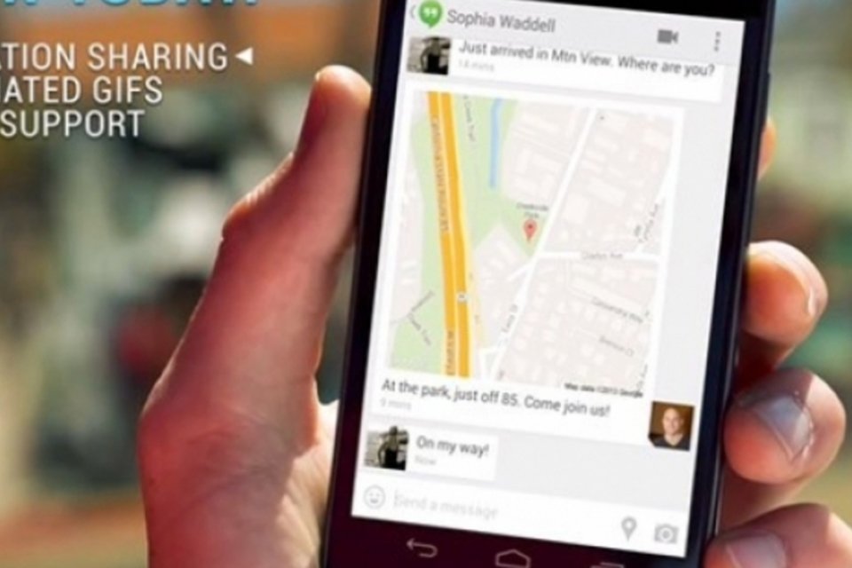 Hangouts terá integração com SMS e suporte a gifs animados