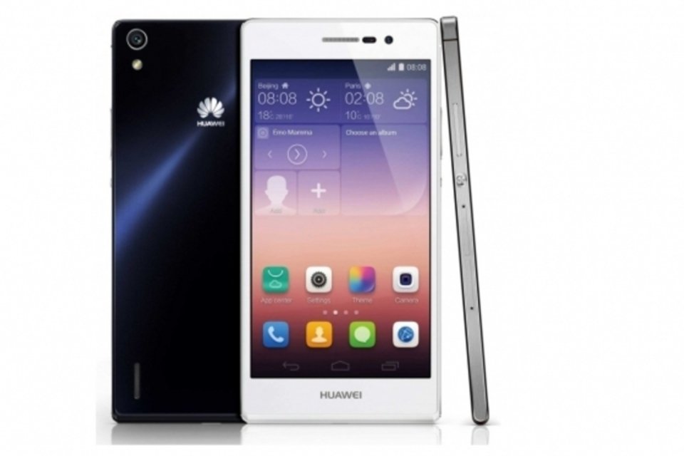 Huawei lança smartphone Ascend P7 por R$ 1 499