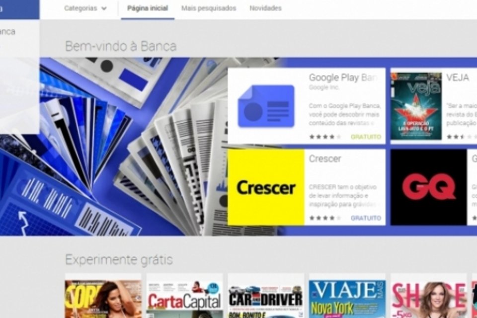 Google oferece revistas e jornais digitais na Play Store brasileira