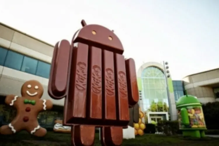 Android KitKat (Reprodução/Sundar Pichai)