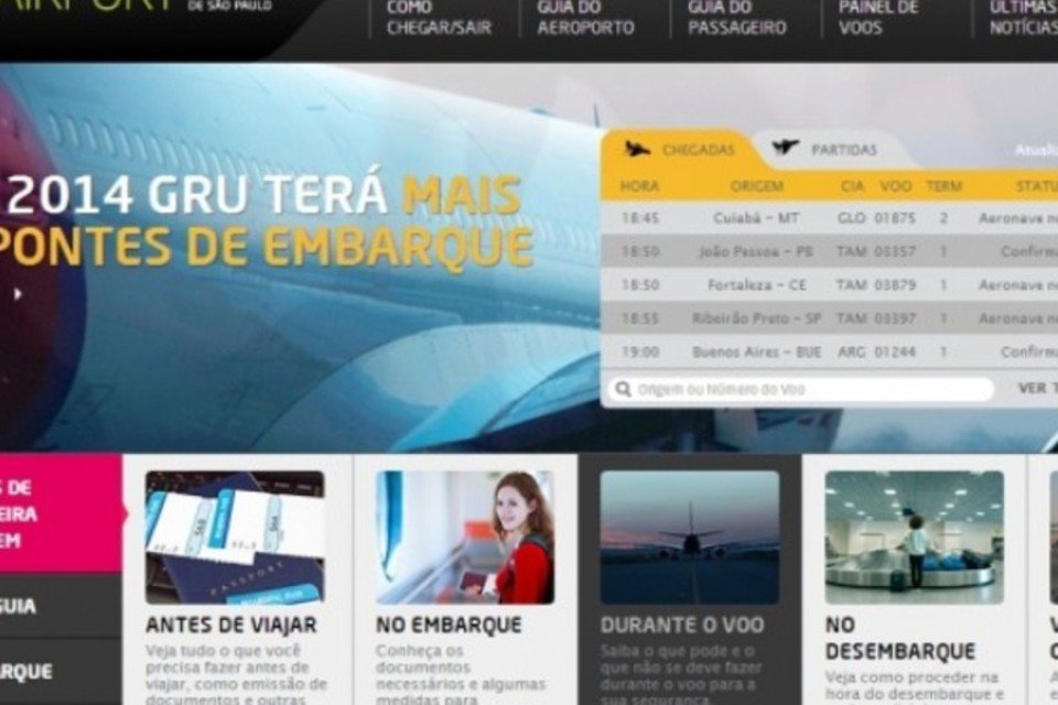 Concessionária lança novo site para Aeroporto de Guarulhos
