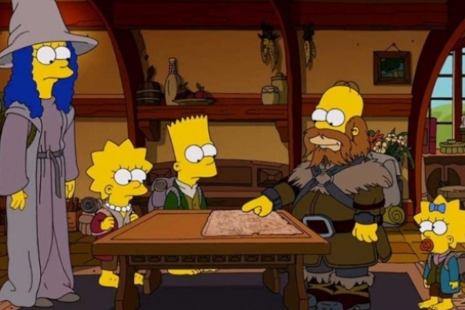 Os Simpsons faz abertura em homenagem ao filme O Hobbit