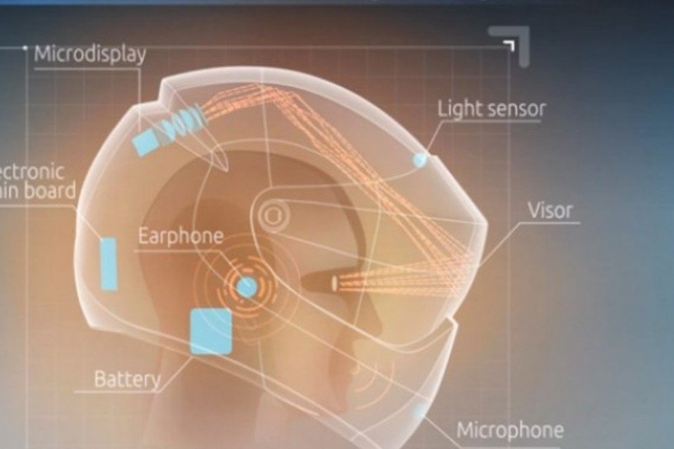 Startup russa cria ´Google Glass´ dentro de capacetes de motos