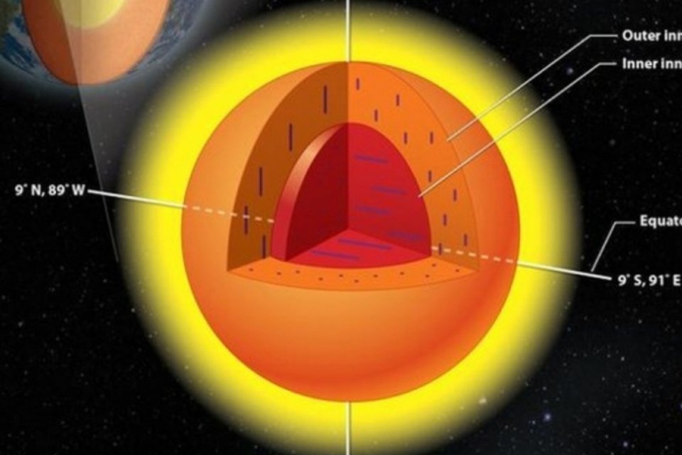 Cientistas revelam nova visão do núcleo da Terra
