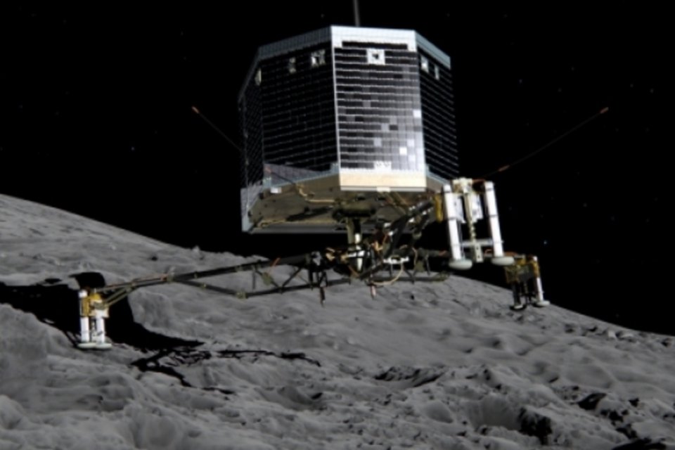 Sonda Rosetta sobrevoa cometa Churyumov-Gerasimenko