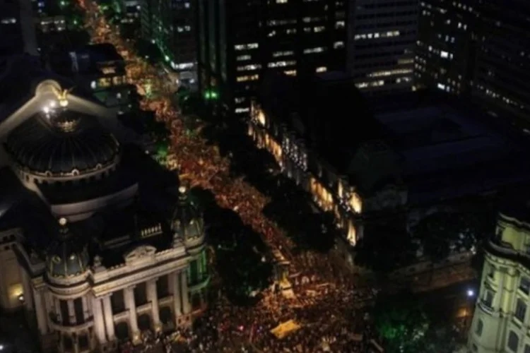 Manifestação no Rio de Janeiro (Reprodução)