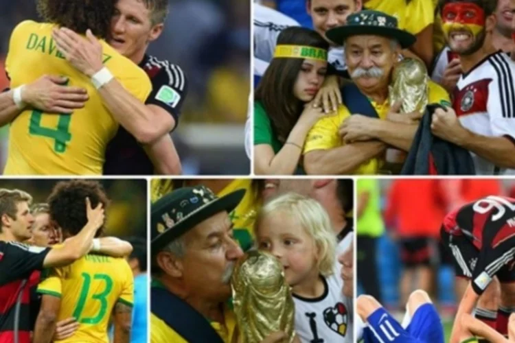 Alemanha e Brasil (Reprodução/Facebook)