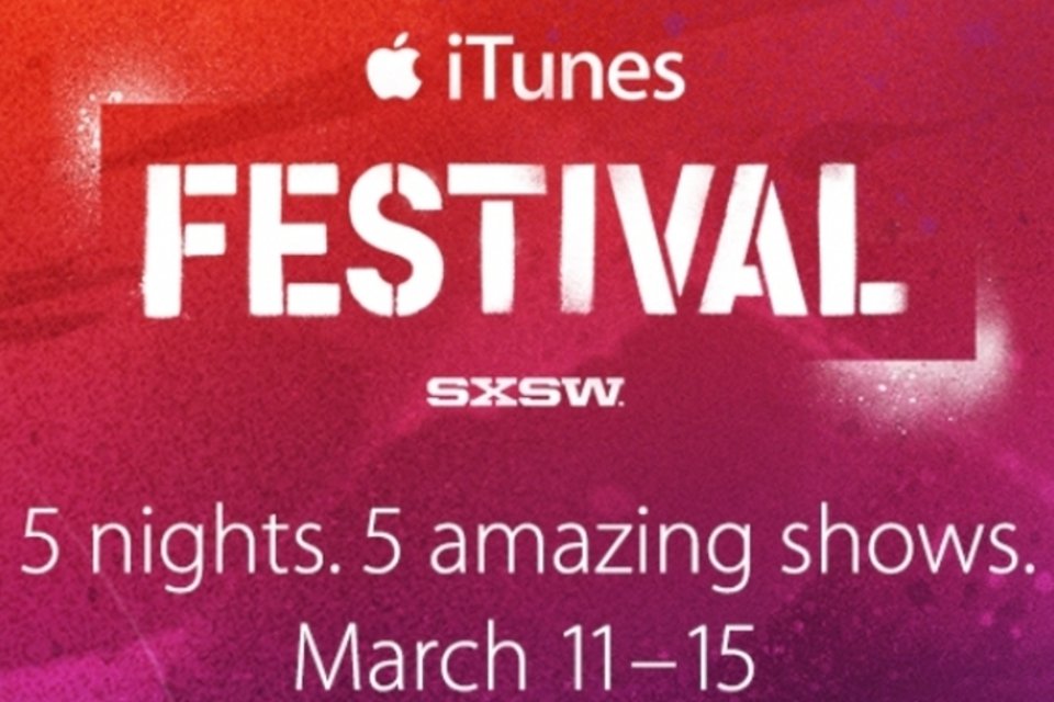 Shows do iTunes Festival no SXSW serão transmitidos ao vivo por streaming
