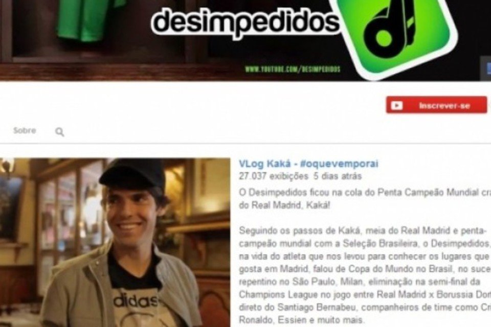 Kaká é o novo sócio de canal de humor do YouTube