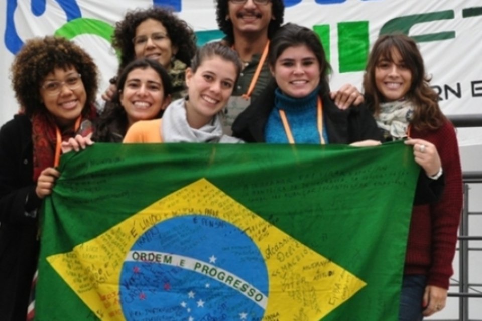 Jovens brasileiros estão na conferência de mudanças climáticas