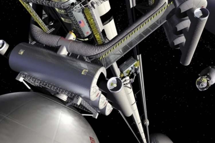 Elevador espacial (Nasa/Wikimedia Commons/Reprodução)