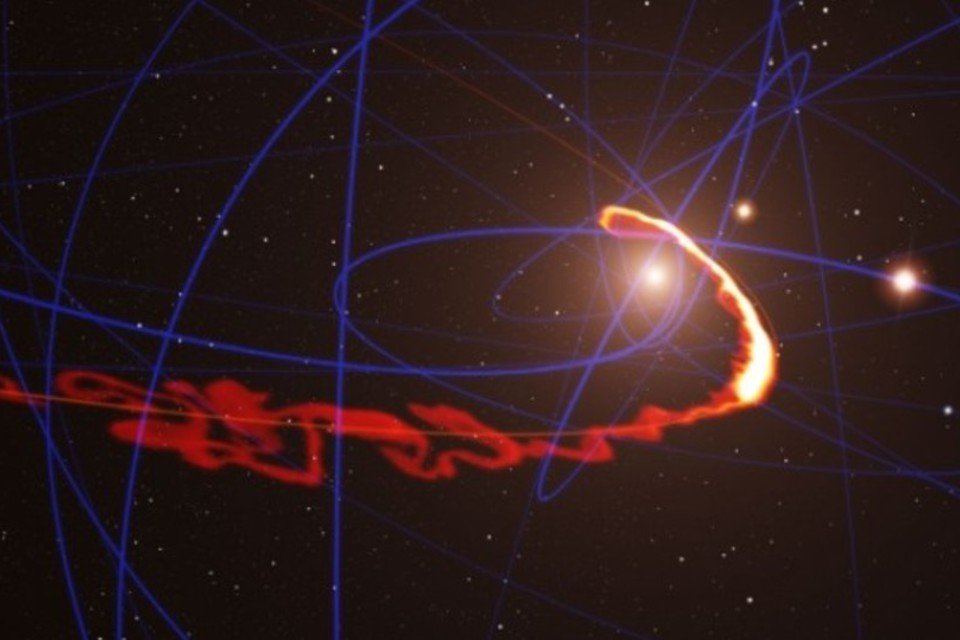 Telescópio observa nuvem de gás ser devorada por buraco negro