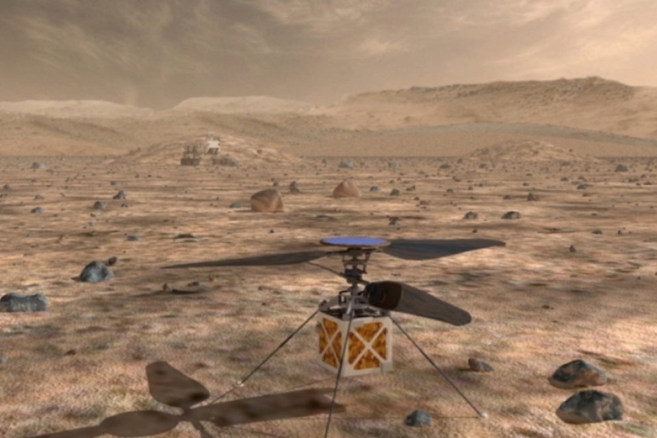 NASA quer usar um pequeno helicóptero autônomo na exploração de Marte