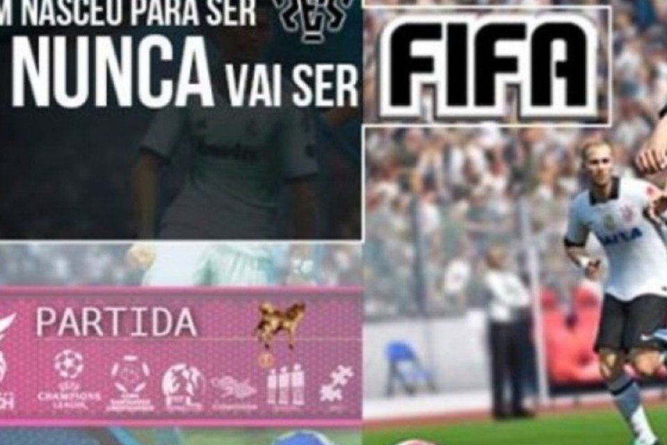 Corinthians responde provocação e ataca PES: nunca será Fifa