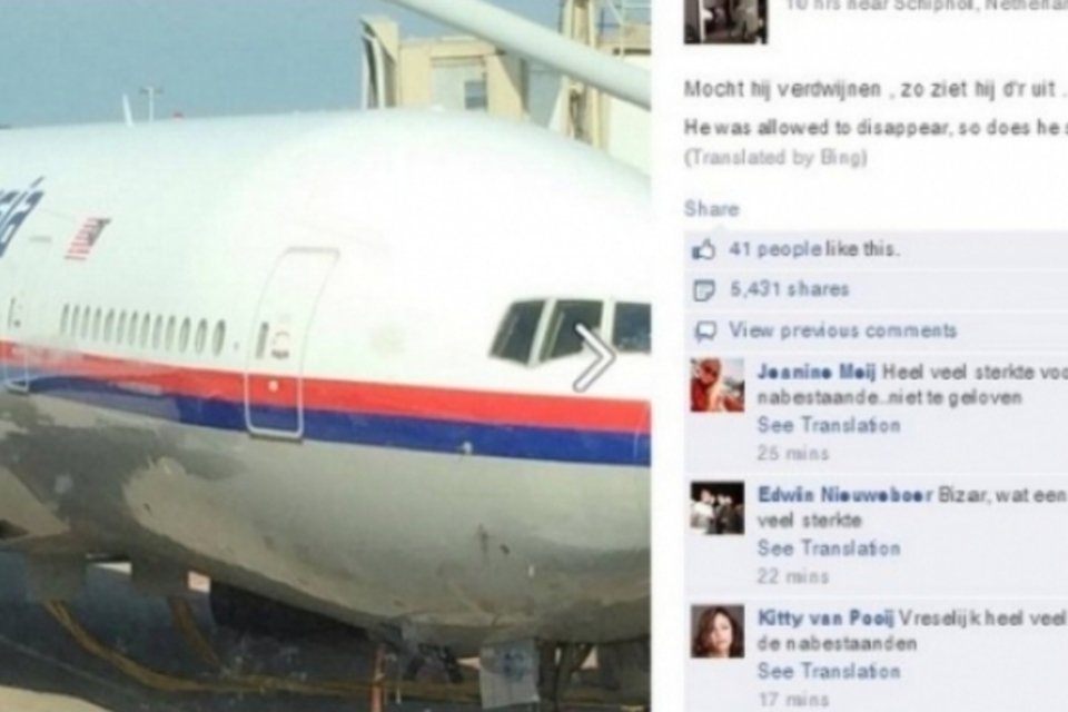 Passageiro postou foto com piada no Facebook antes de avião cair