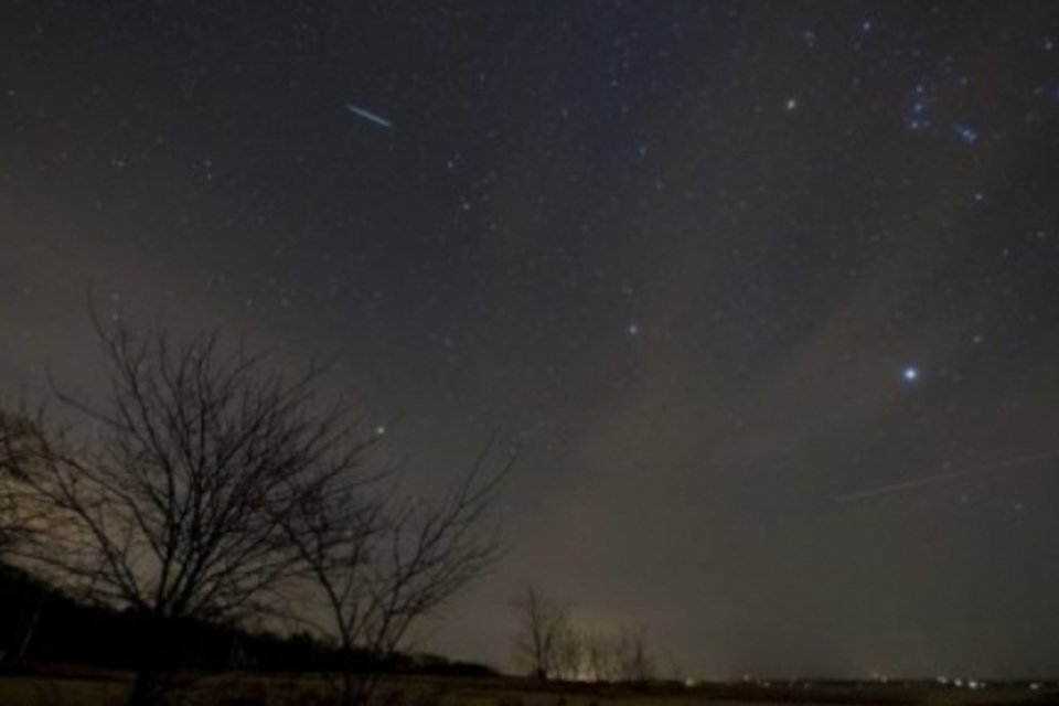 Chuva de meteoros decepciona na América do Norte