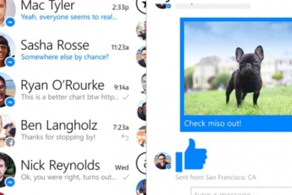 Facebook Messenger chega ao Windows Phone sem recursos de voz