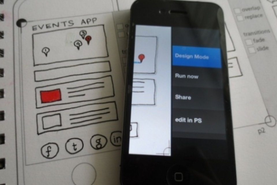 Projeto quer transformar rascunhos em apps funcionais