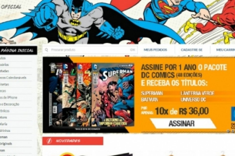 DC Comics ganha primeira loja online no Brasil