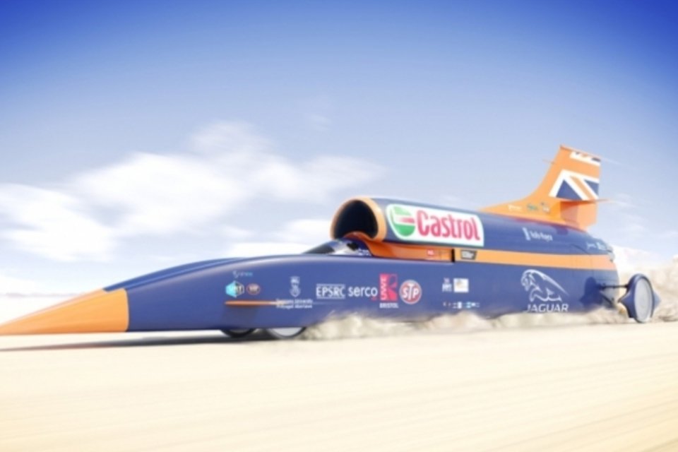 Equipe inglesa planeja bater recorde mundial de velocidade em terra
