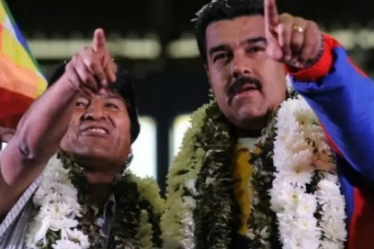 Evo e Maduro (AFP)