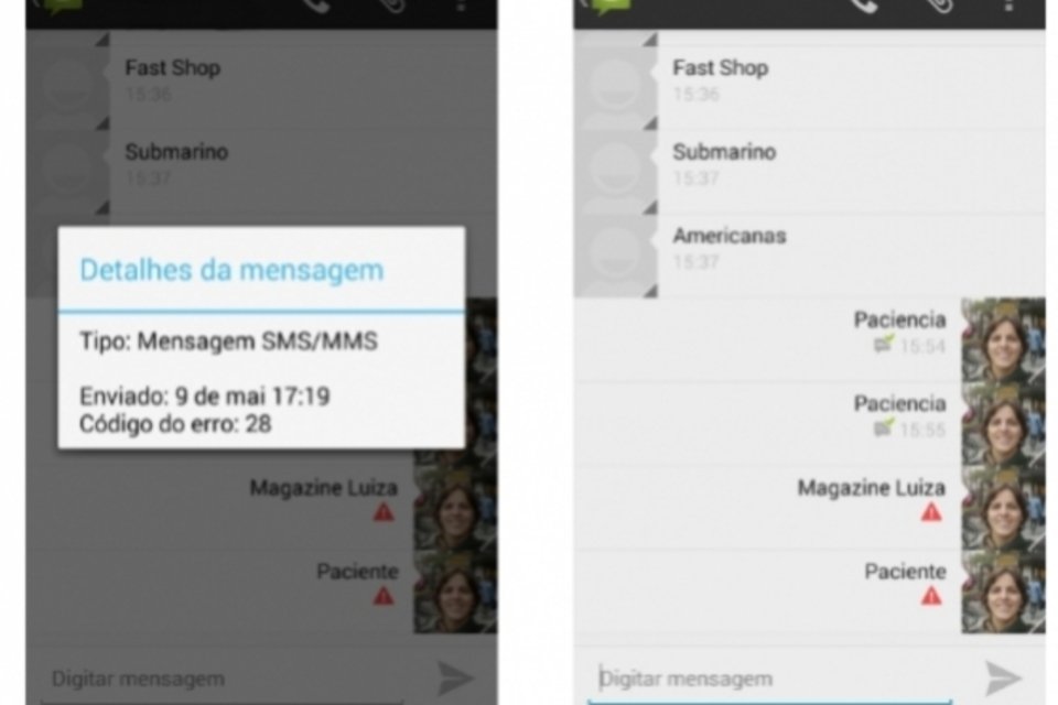 Falha da Claro bloqueia o envio de SMS com as expressões 'Magazine Luiza' e 'paciente'