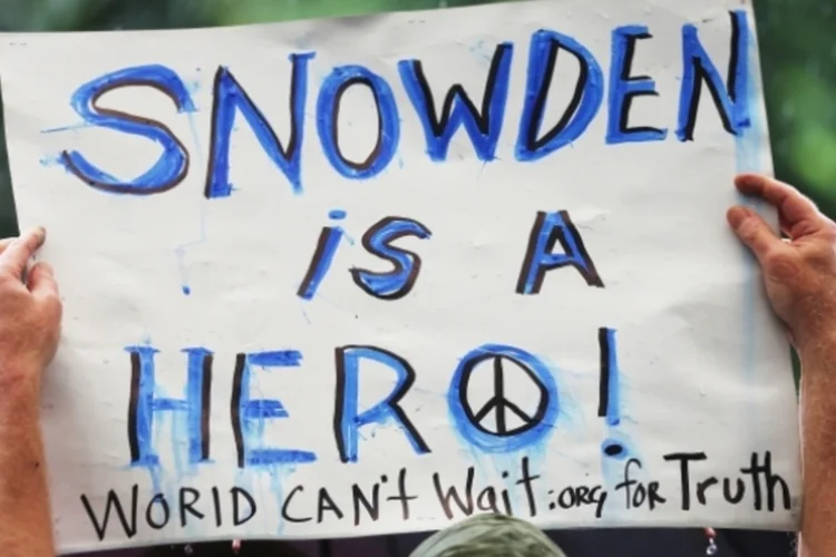 Protestos a favor de Snowden (Getty Images)
