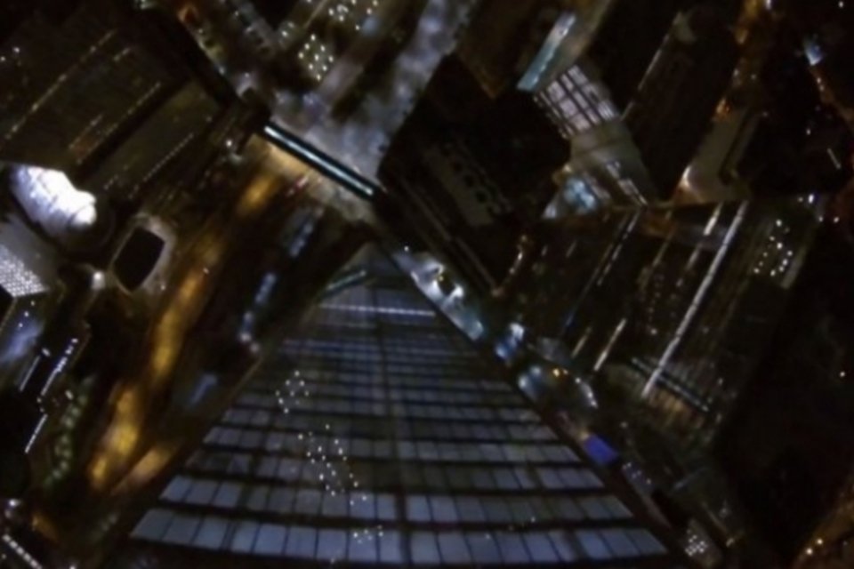 Isto é o que você veria caso saltasse do topo do World Trade Center