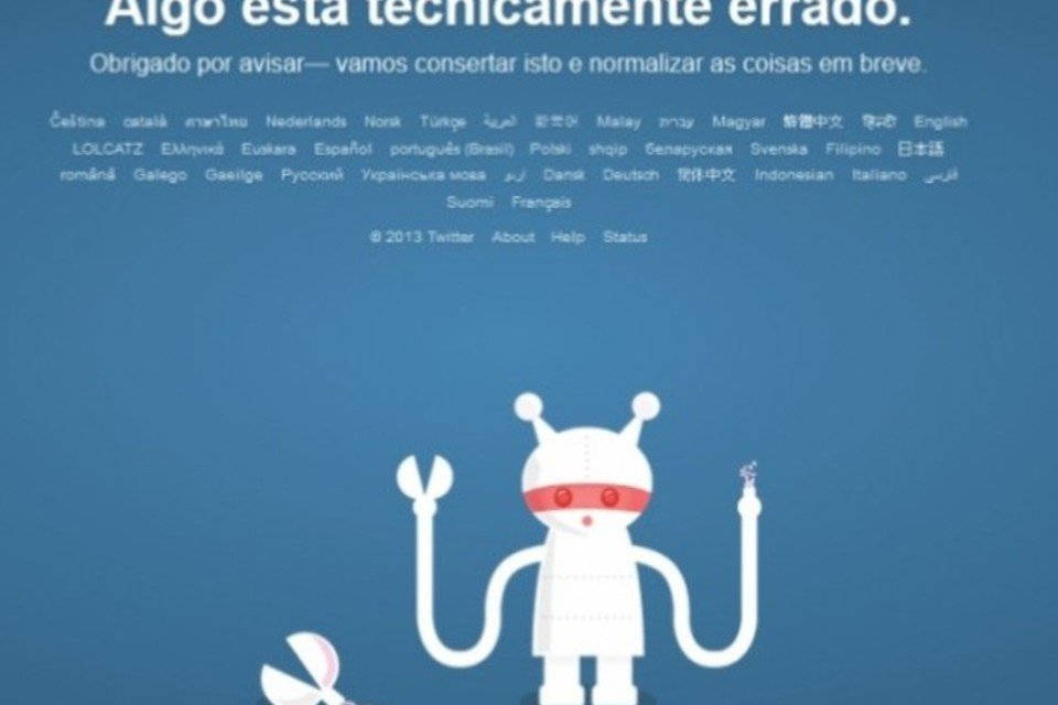 Twitter.com sofre instabilidade e fica fora do ar