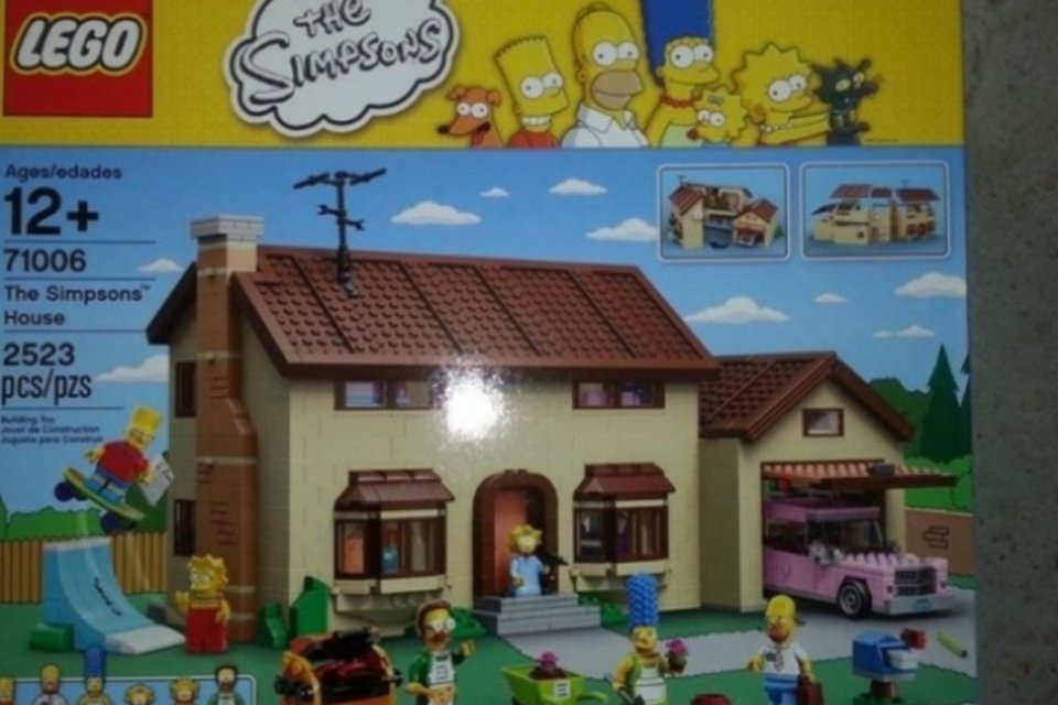 Vaza imagem do primeiro montável Lego dos Simpsons