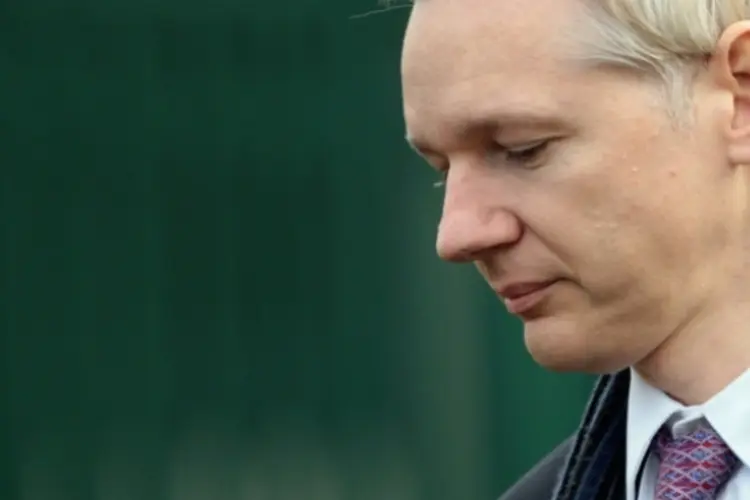 Julian Assange: em 19 de junho, Assange, que nega as acusações, completou quatro anos asilado na embaixada equatoriana (Getty Images)