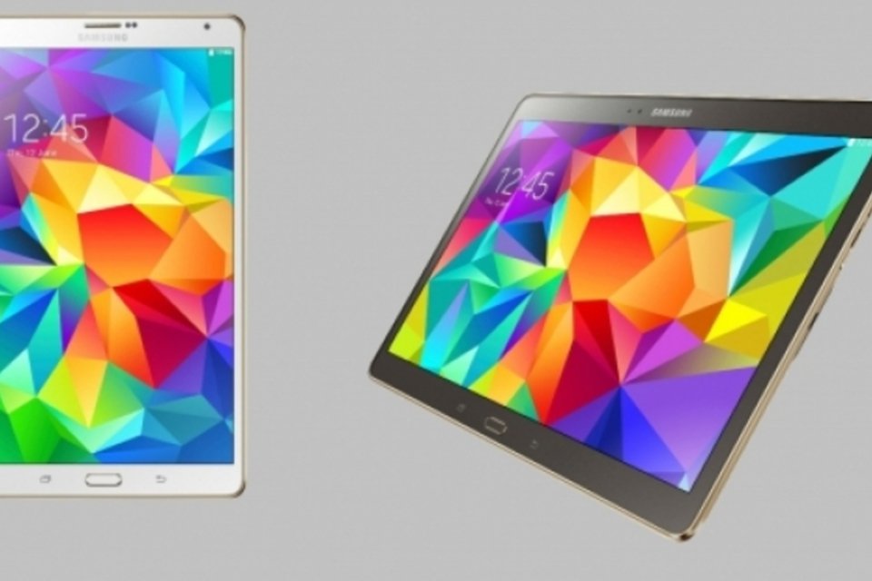 Samsung lança tablet com leitor biométrico Galaxy Tab S por R$1.799